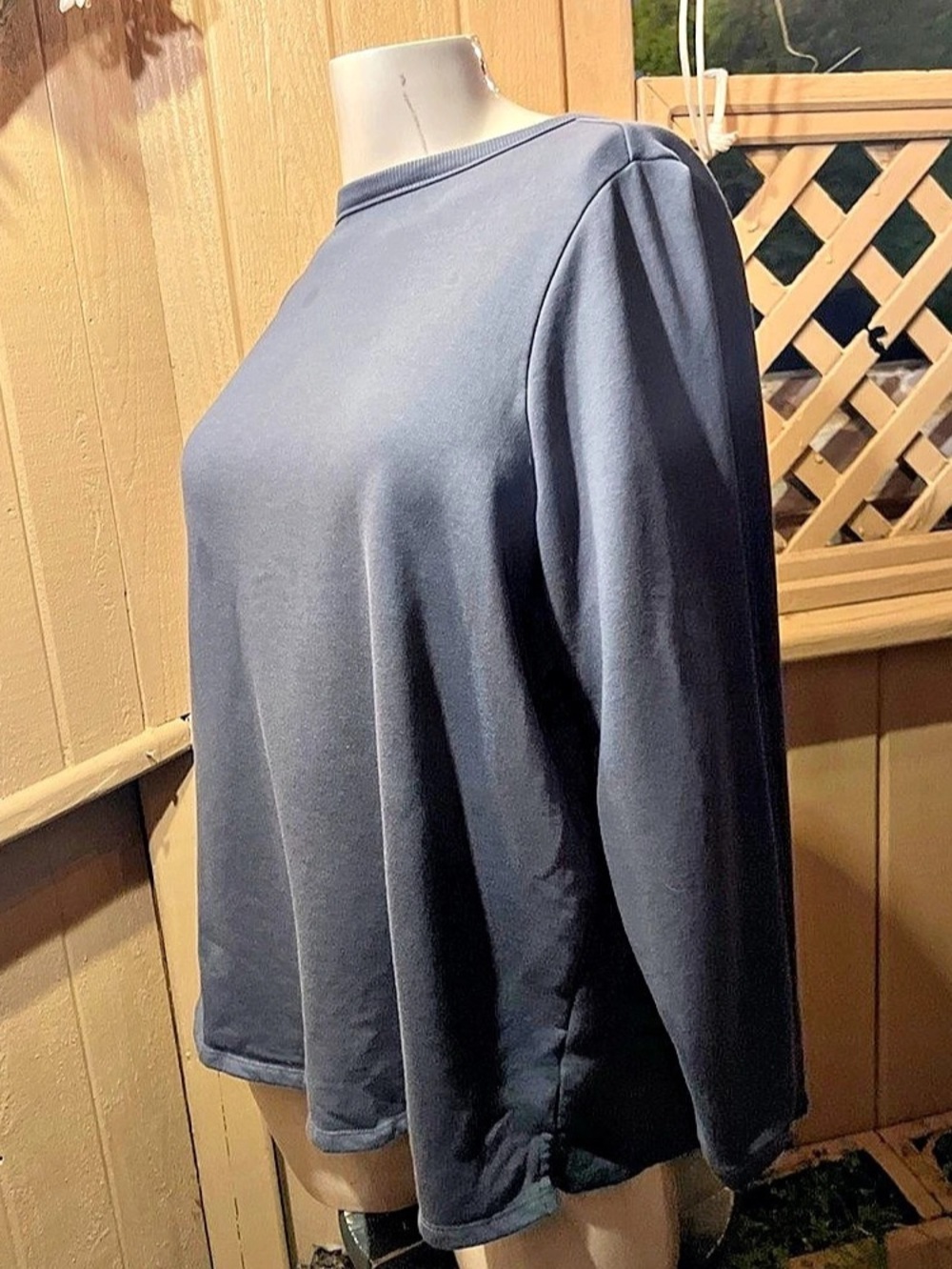 NWT Susan Graver Women's Essentials Liquid Knit Top POWDER BLUE Size 2XL